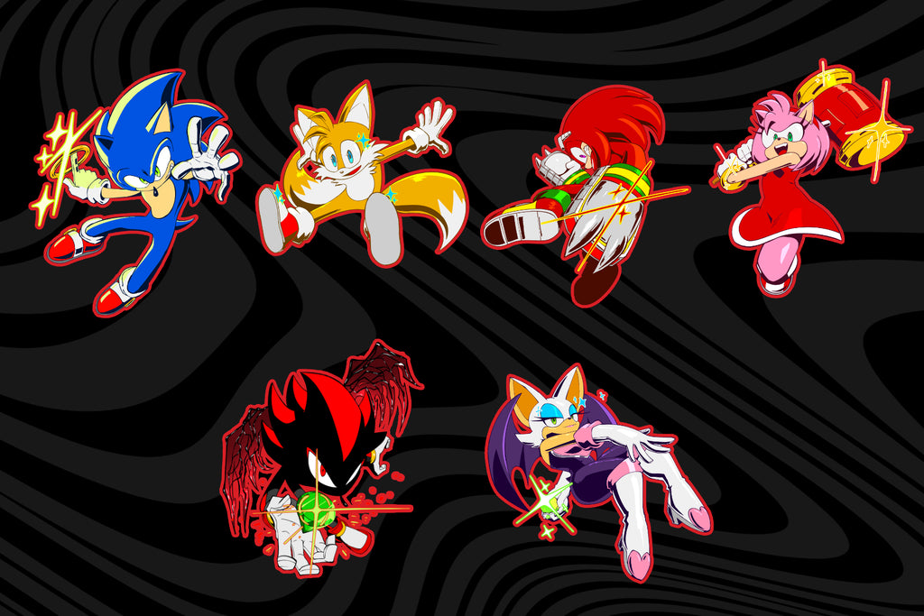 Sonic Bling Team Stickers