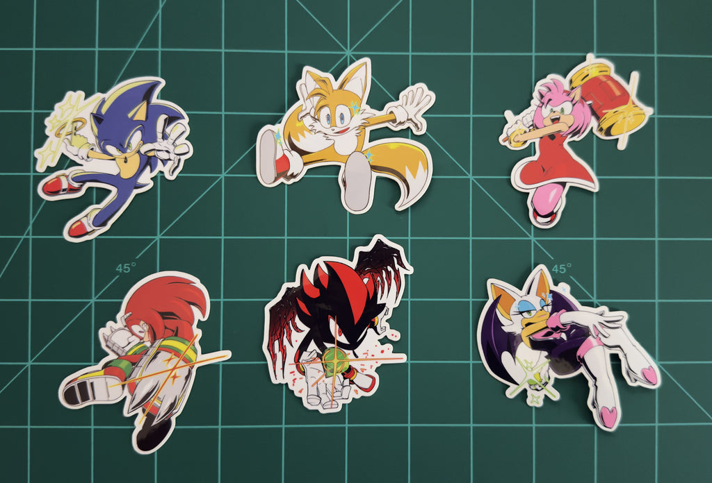 Sonic Bling Team Stickers