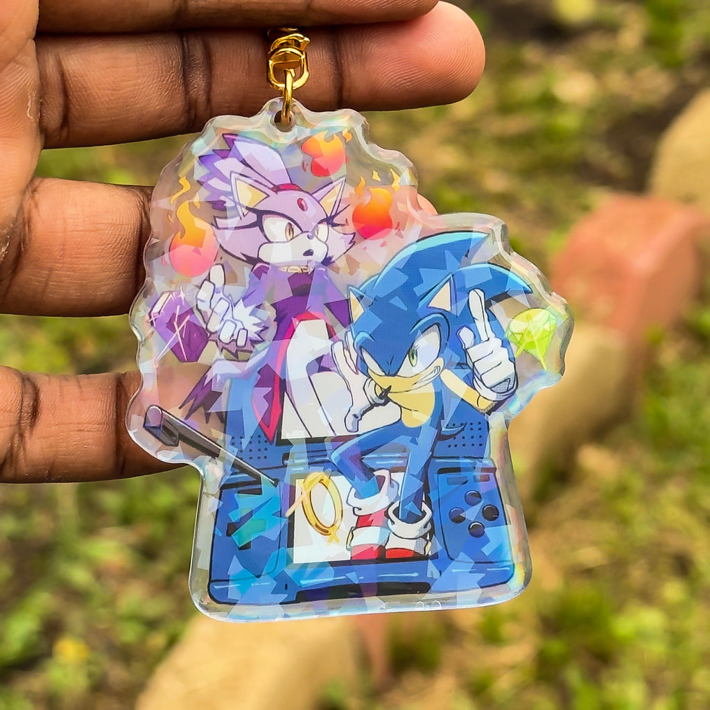 Sonic Rush: Sonic & Blaze DS Keychain