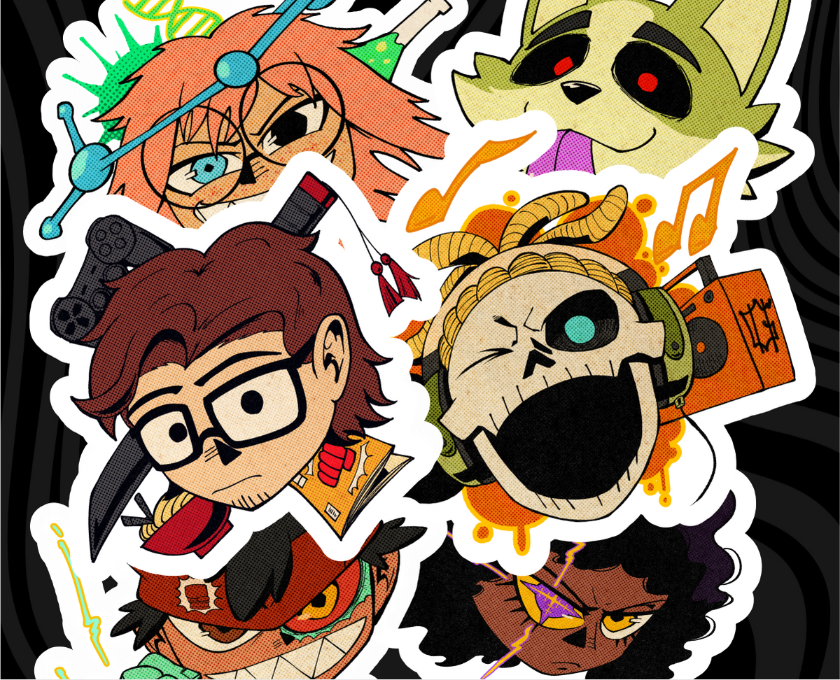 Zombrawler Gang Stickers