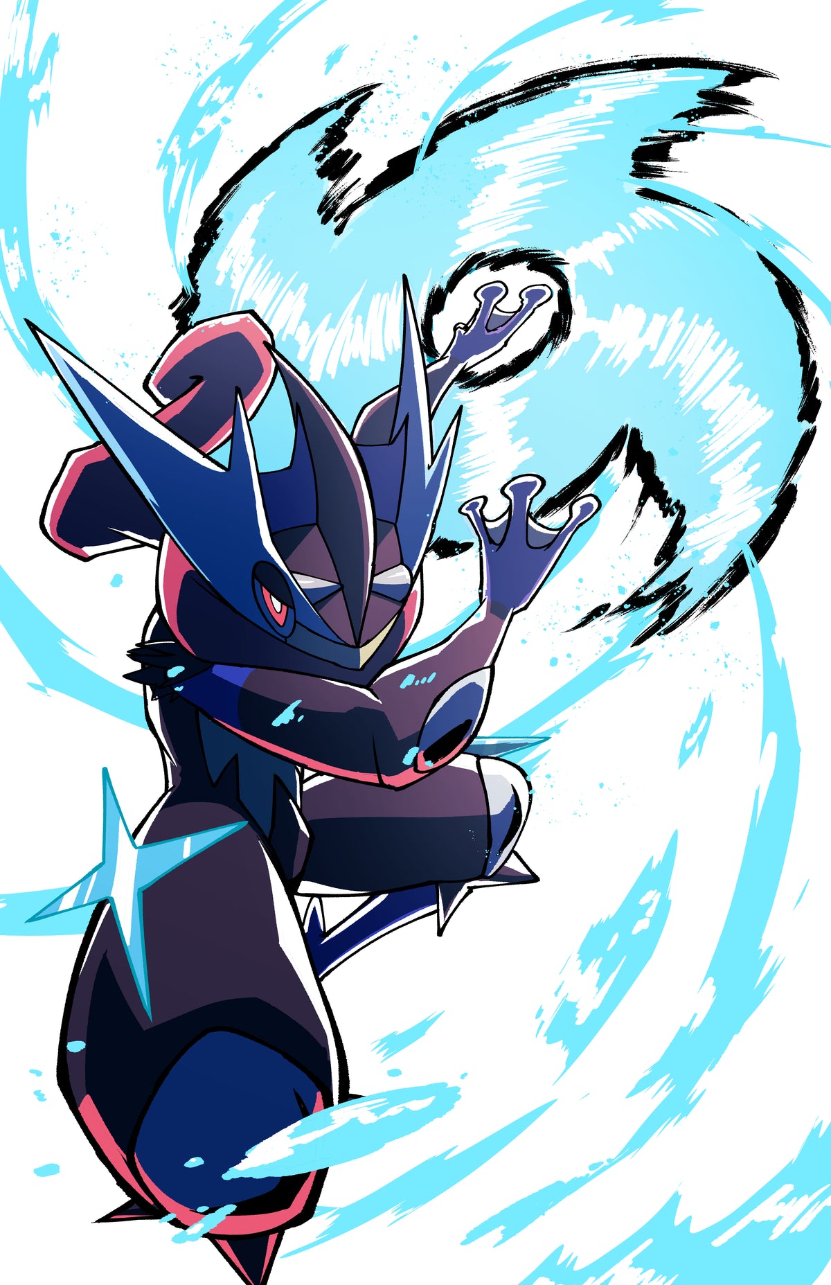 Mega Greninja Print