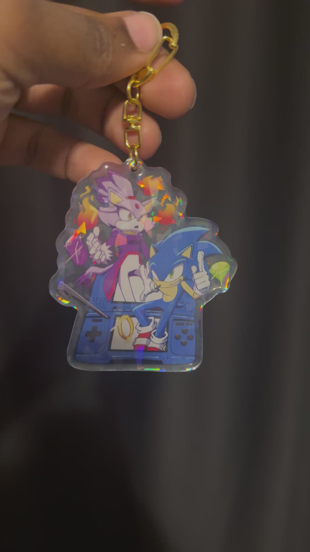 Sonic Rush: Sonic & Blaze DS Keychain